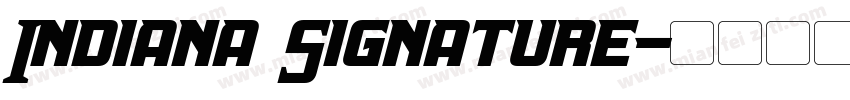 Indiana Signature字体转换